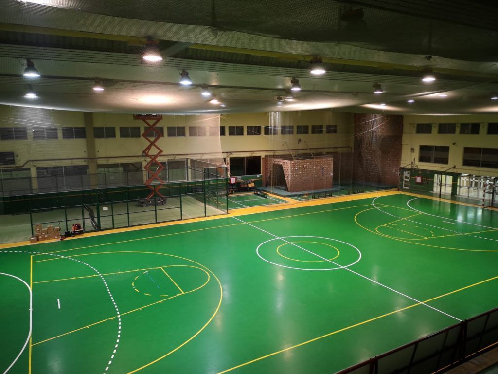 PROYECTO DE ILUMINACION REALIZADO EN EL POLIDEPORTIVO ZUBI ALDE PORTUGALETE, BIZKAIA