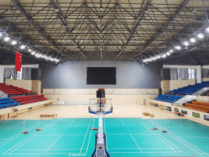 Proyecto de iluminacion realizado en las instalaciones del gimnasio del condado de Haiyan, China