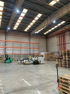 Proyecto de iluminacion realizado en las instalaciones de la empresa TDN, en Coslada, Madrid