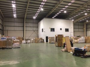 Proyecto de iluminacion realizado en las instalaciones de la empresa TDN, en Sangonera La Verde, Murcia