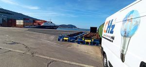 Proyecto de iluminación en el sector portuario en la empresa CSP Torres Spain, en el puerto de Bilbao, Bizkaia.