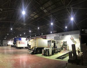 Proyecto de iluminacion realizado en las instalaciones de la empresa Renault Trucks, en Santa Cruz de Bezana, Cantabria