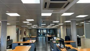 Proyecto de iluminacion realizado en La Tesorería General de la Seguridad Social Burgos