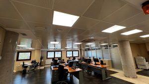 Proyecto de iluminacion realizado en La Tesorería General de la Seguridad Social Burgos