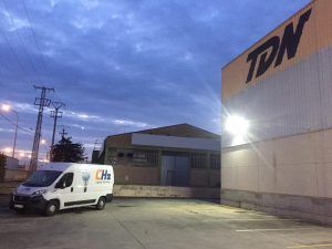 Proyecto de iluminacion realizado en las instalaciones de la empresa TDN, en Logroño, La Rioja