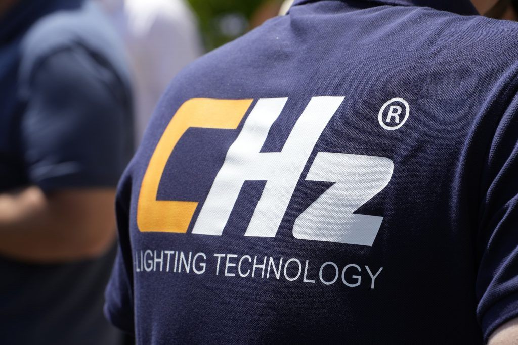 Ambiente general del décimo aniversario de la empresa CHZ Lighting Technology