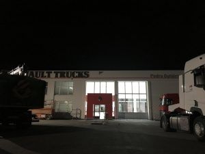Proyecto de iluminacion realizado en las instalaciones de la empresa Renault Trucks, en Santa Cruz de Bezana, Cantabria