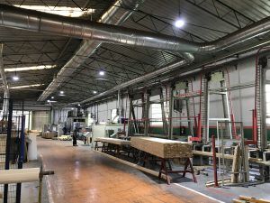 Proyecto sector industrial realizado en las instalaciones de Maderas Gámiz, en Santa Cruz de Campezo, Álava