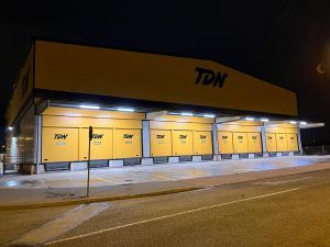 Proyecto de iluminacion realizado en las instalaciones de la empresa TDN, en Sangonera La Verde, Murcia
