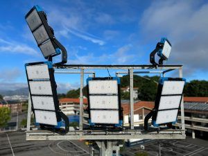 Proyecto de iluminacion realizado en las instalaciones del colegio Askartza Claret, en Leioa, Bizkaia