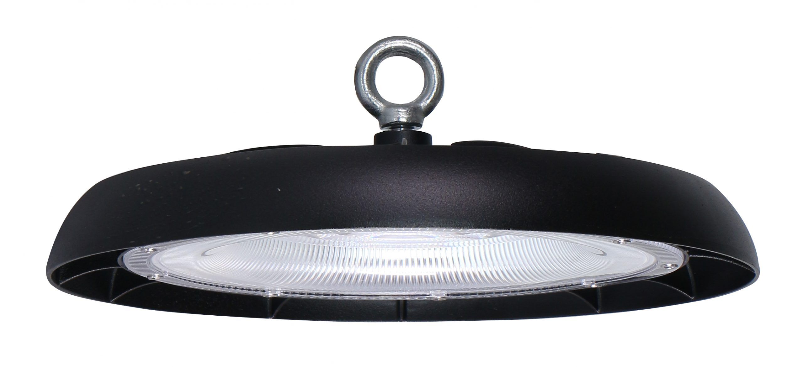 Iluminacion profesional para grandes alturas HB02: luminaria LED 100 W, IP65, rendimiento y alta eficiencia. Ideal para naves y grandes superficies.