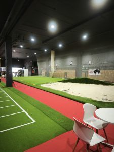 Proyecto de instalaciones deportivas realizado en la academia de golf Bizkaia, en Berango, Bizkaia