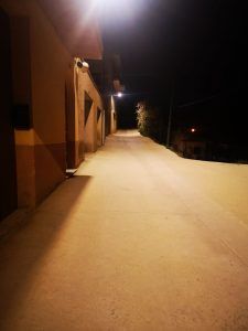 Proyecto de iluminacion realizado en Horta de San Juan , Tarragona