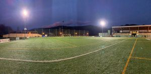 Proyecto de iluminacion realizado en las instalaciones del Polideportivo Elorrio, en Elorrio, Bizkaia