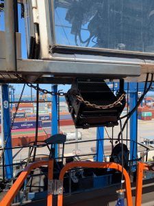 Proyecto de iluminación en las torres de CSP, en el puerto de Bilbao, Abanto-Zierbena, Bizkaia