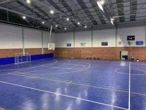 Proyecto de iluminacion realizado en las instalaciones del Polideportivo Elorrio, en Elorrio, Bizkaia